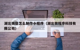 宣威湖北微信怎么制作小程序（湖北微程序科技有限公司）